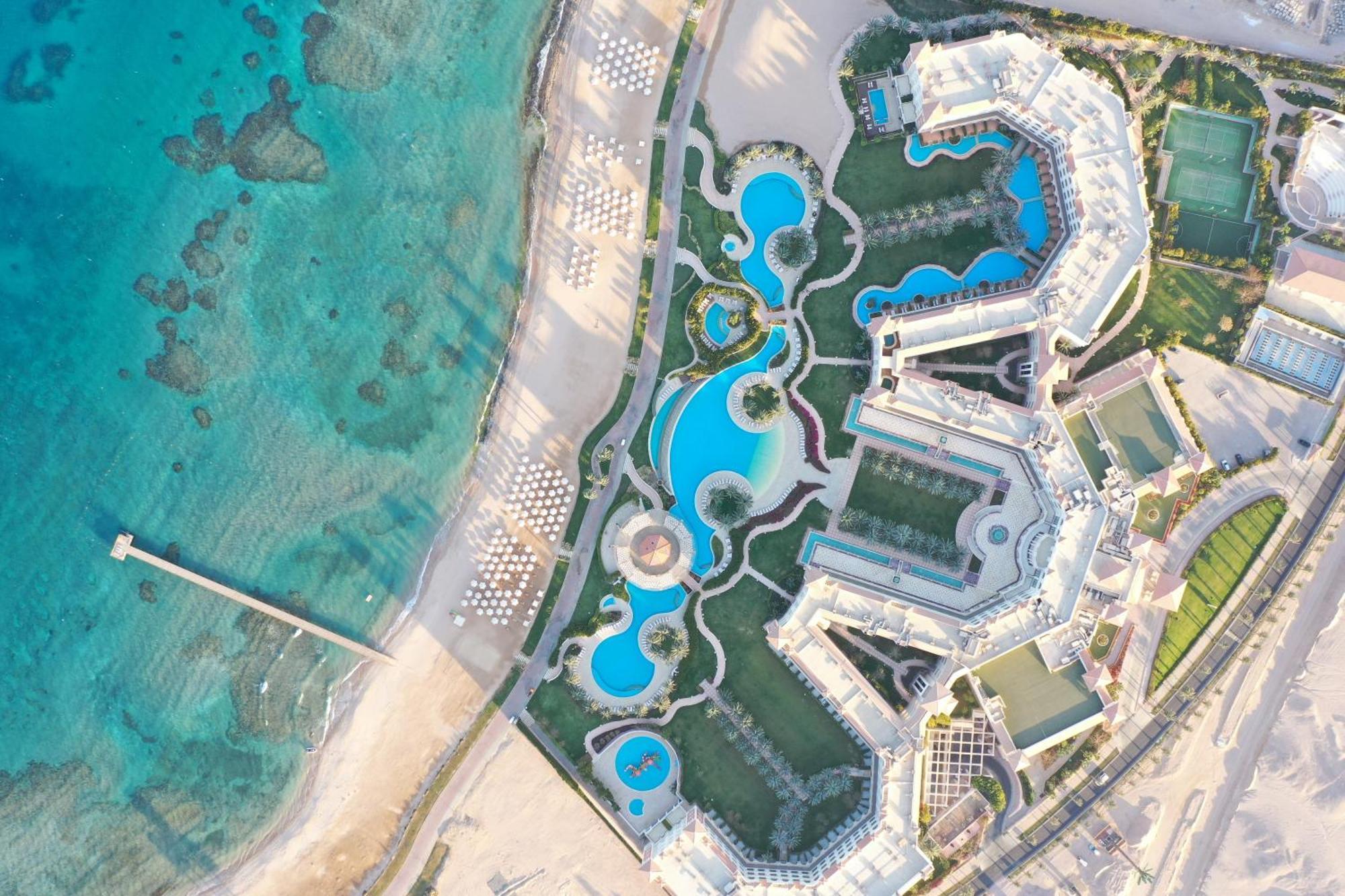 Baron Palace Sahl Hasheesh Hurghada Exterior foto Aerial view of the resort