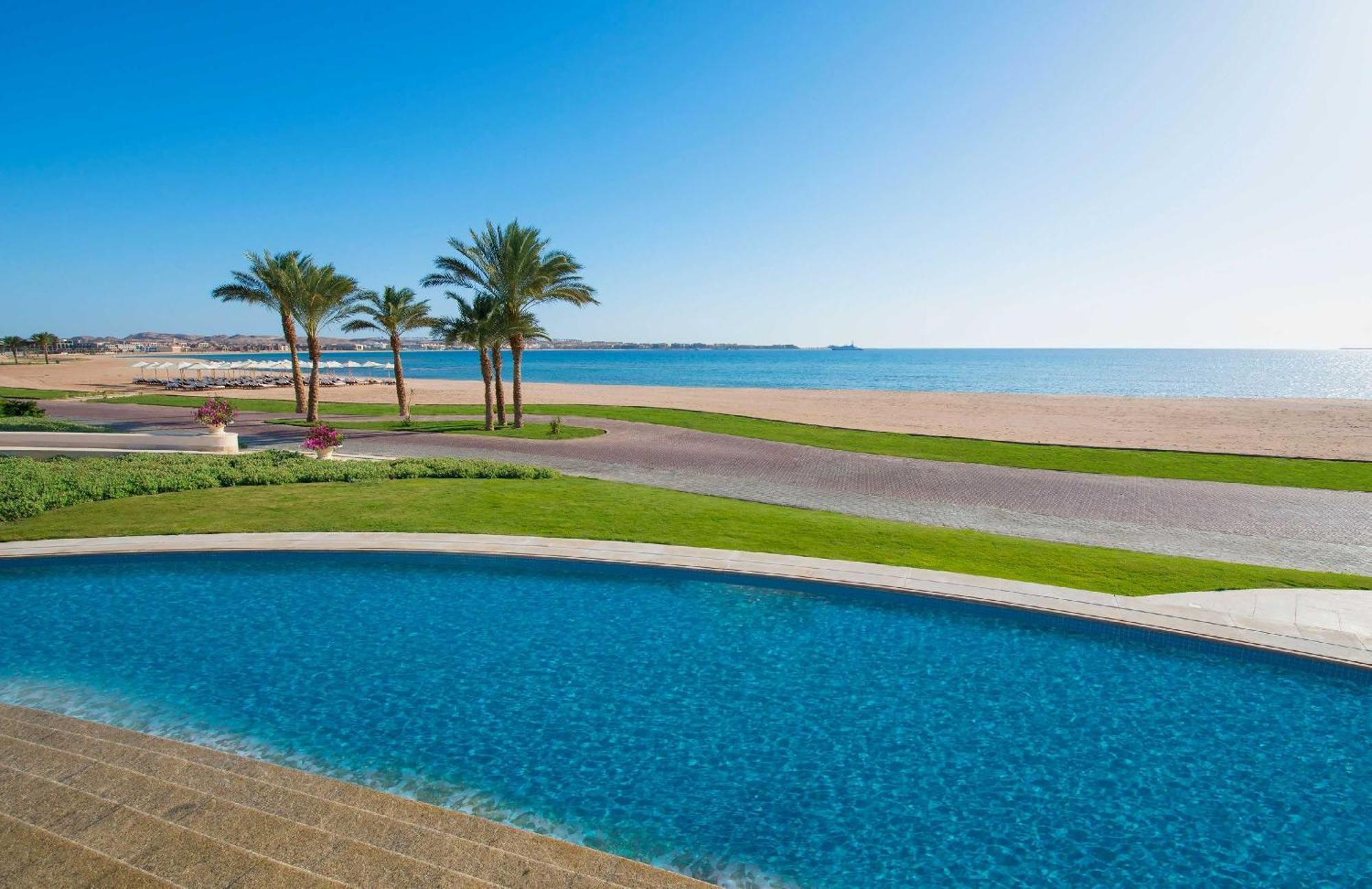 Baron Palace Sahl Hasheesh Hurghada Exterior foto View of the Red Sea from the Hilton Sharm El Sheikh